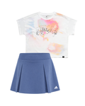 Adidas Drop Shoulder Tie Dye Tee & Skort Set
