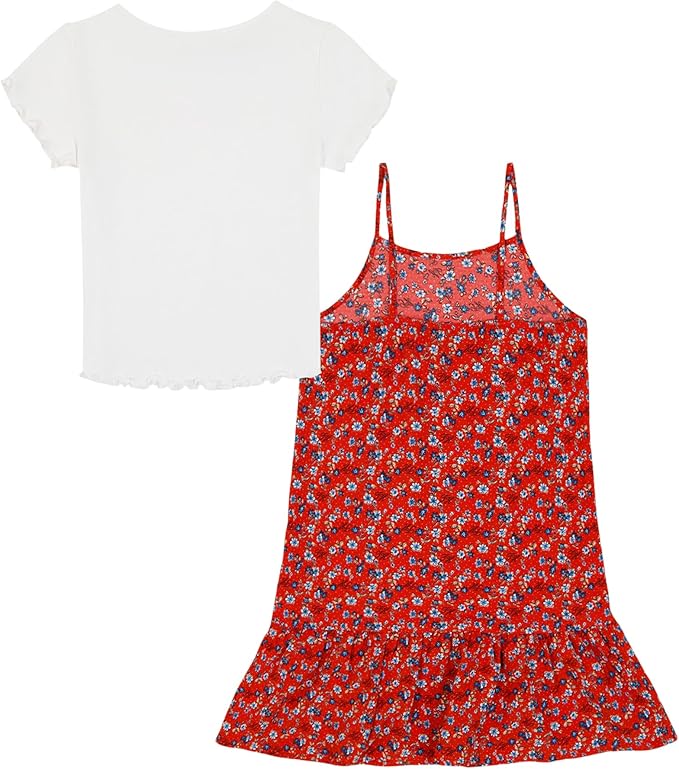 Tommy Hilfiger Short Sleeve Two-piece Dress, Relaxed Fit With Classic Design & Crew Neck T-shirt