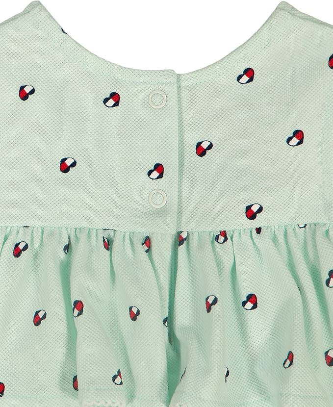 Tommy Hilfiger Baby Girls' 2-Piece Bubble Sunsuit with Headband
