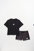 Adidas T-Shirt & Mélange Shorts Set