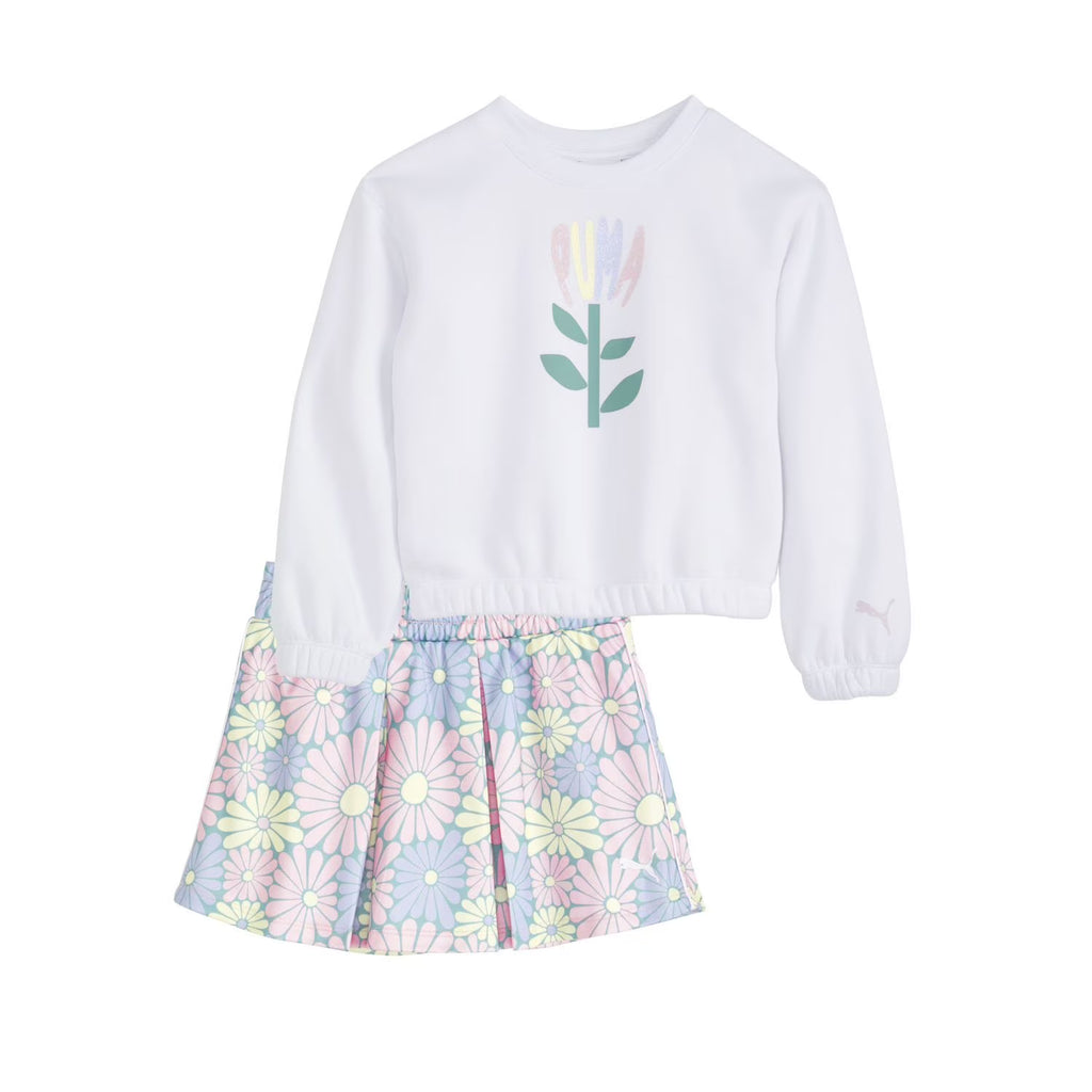 Puma Fleeced Hoodie and Skort Set
