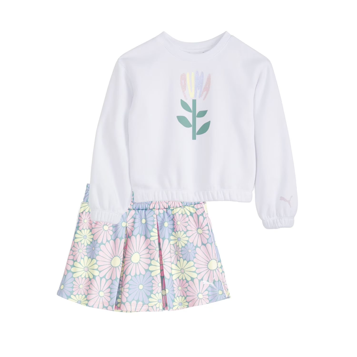 Puma Fleeced Hoodie and Skort Set