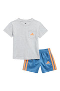 Adidas Pocket T-Shirt & Woven Shorts Set