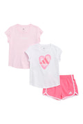 Adidas 3-Piece Graphic T-Shirts & Shorts Set