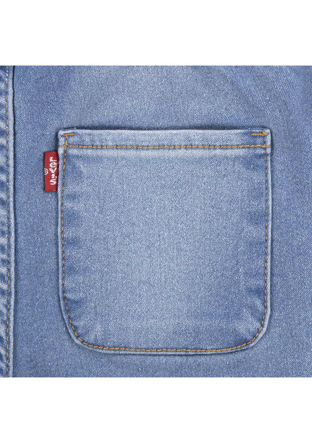 Levi's Ruffle T-Shirt and Flared Overalls Set