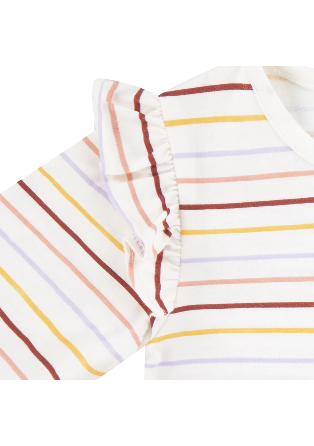 Levi's Ruffle T-Shirt and Flared Overalls Set