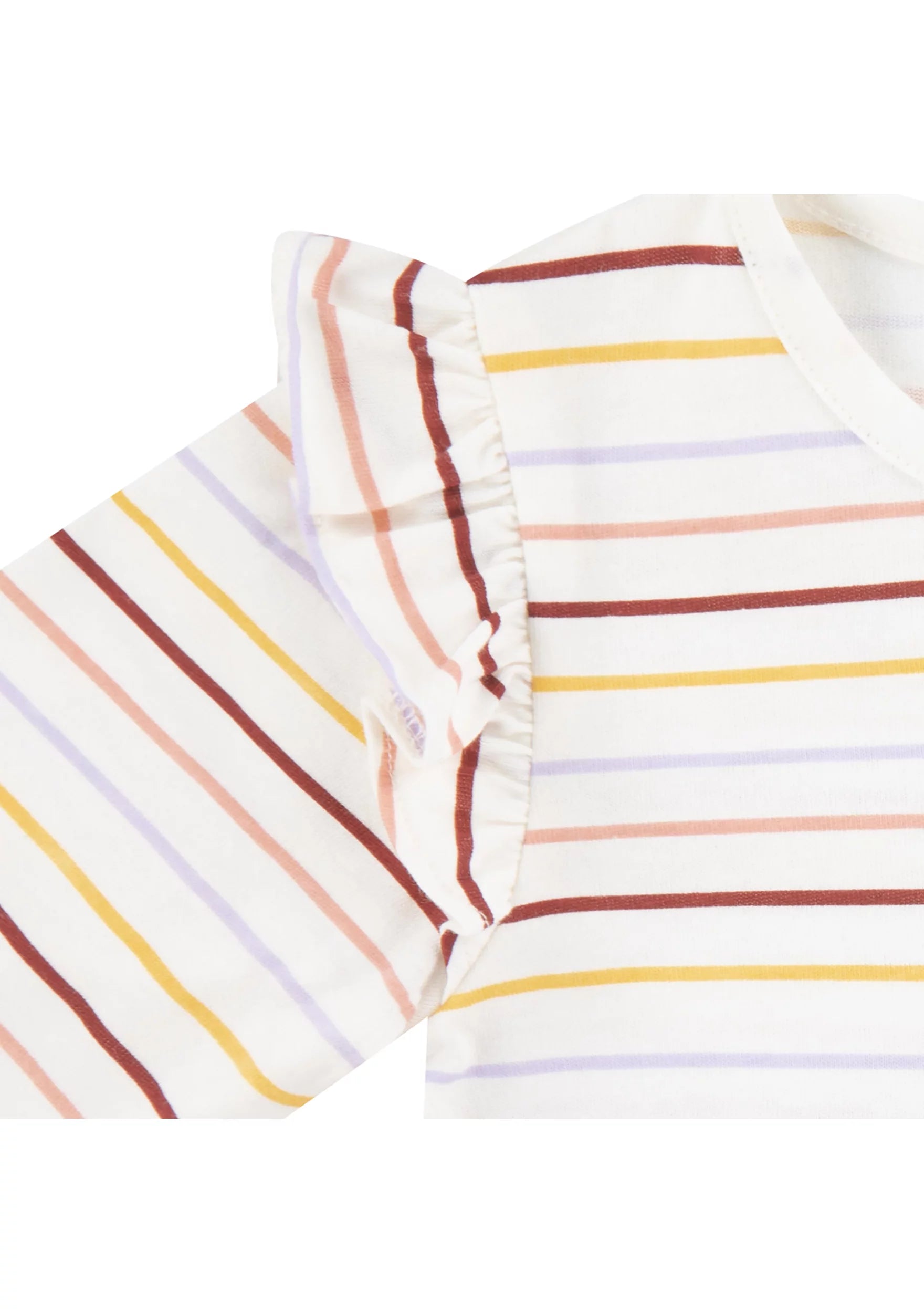 Levi's Ruffle T-Shirt and Flared Overalls Set