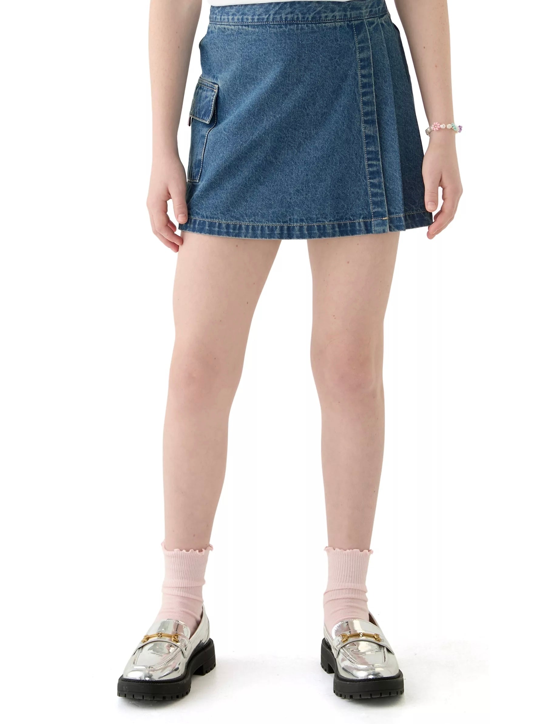 Tommy Hilfiger Cotton T-shirt & Denim Skort Set