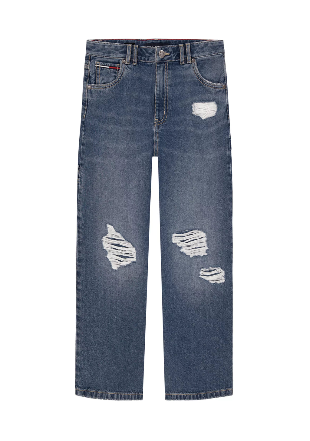Tommy Hilfiger Cotton T-shirt & Wide Leg Carpenter Jeans