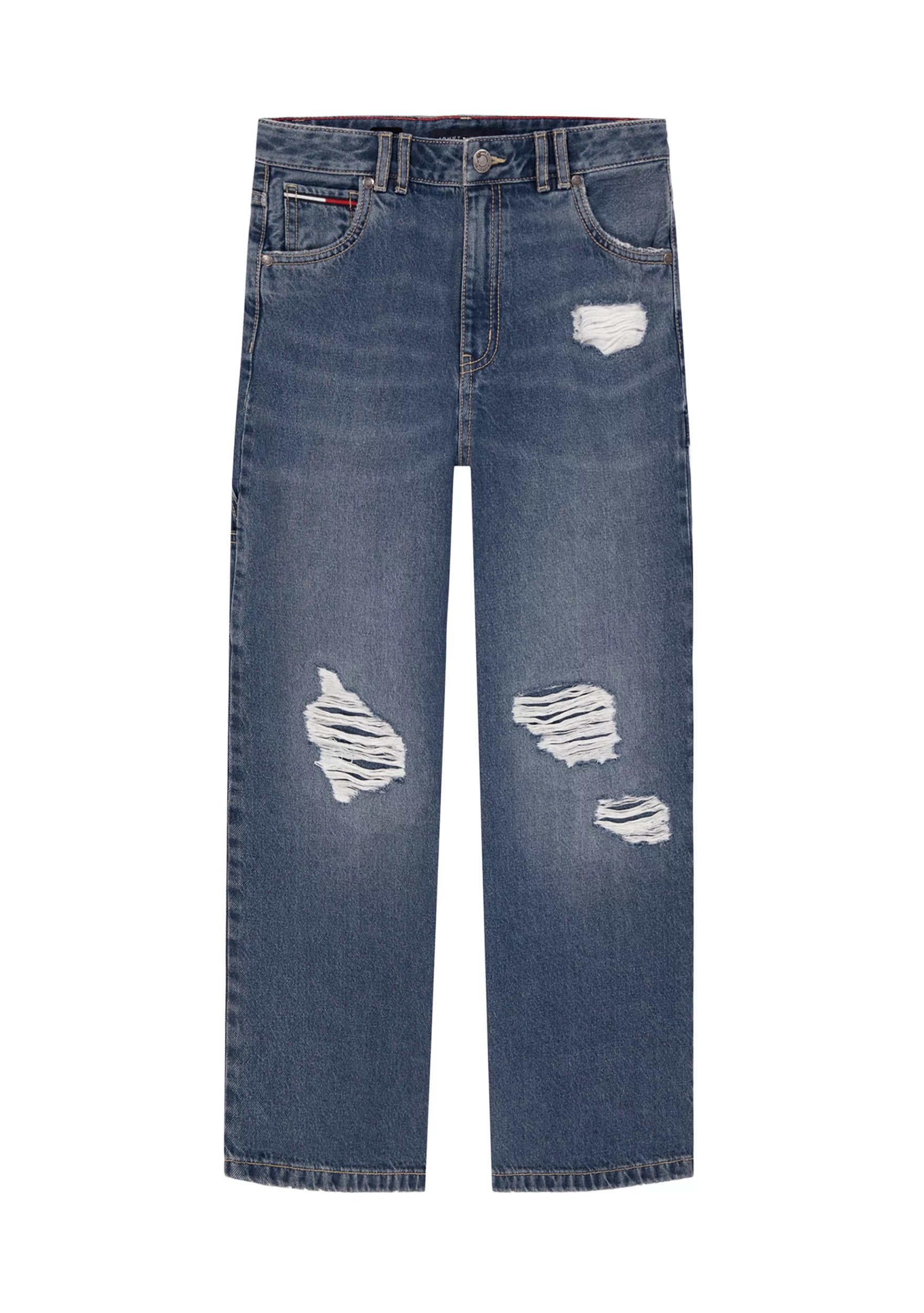 Tommy Hilfiger Cotton T-shirt & Wide Leg Carpenter Jeans