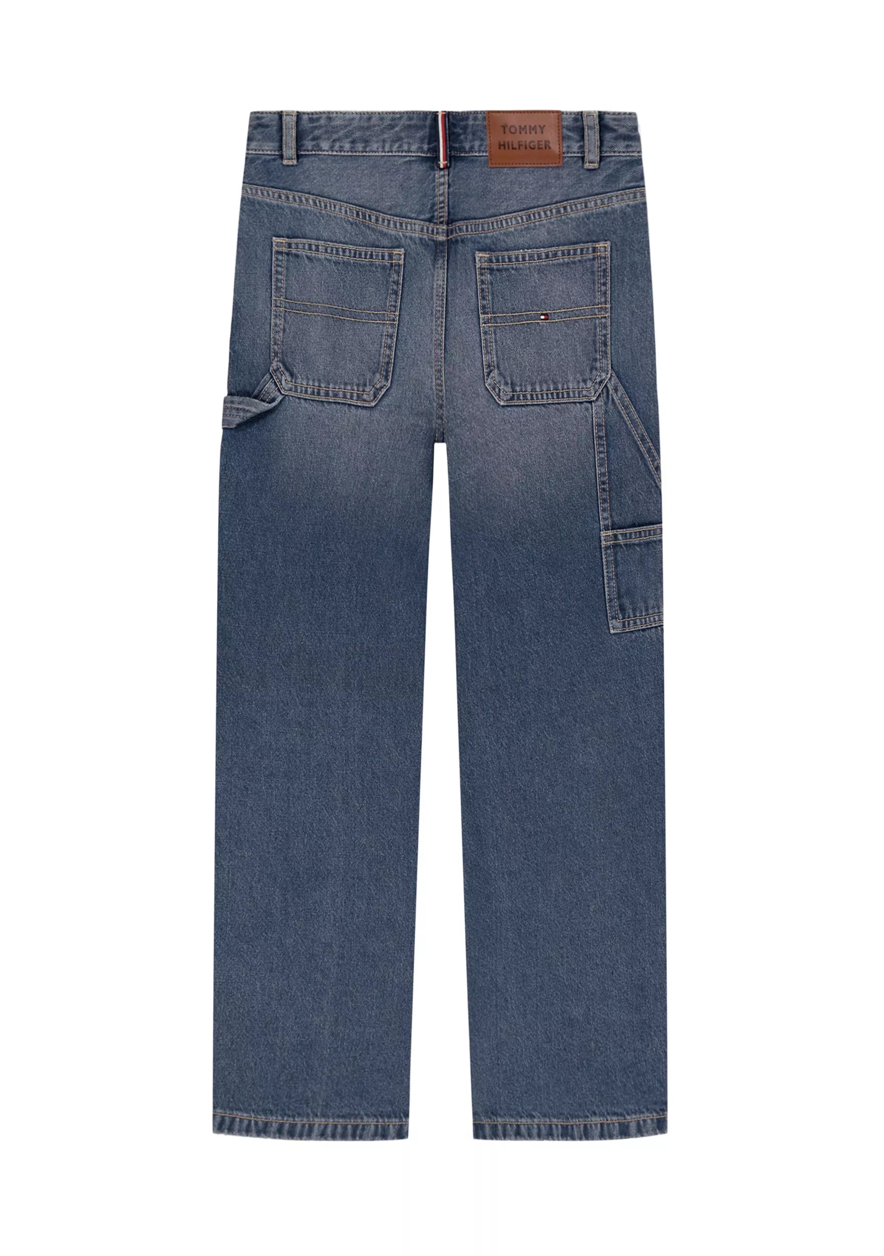 Tommy Hilfiger Cotton T-shirt & Wide Leg Carpenter Jeans