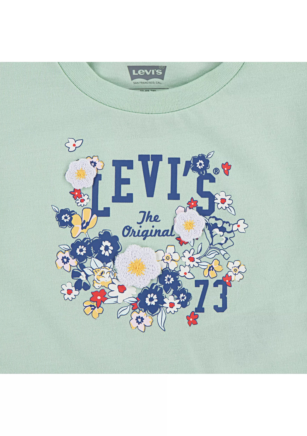 Levi's Graphic Flutter Sleeve T-Shirt and Denim Shorts Set