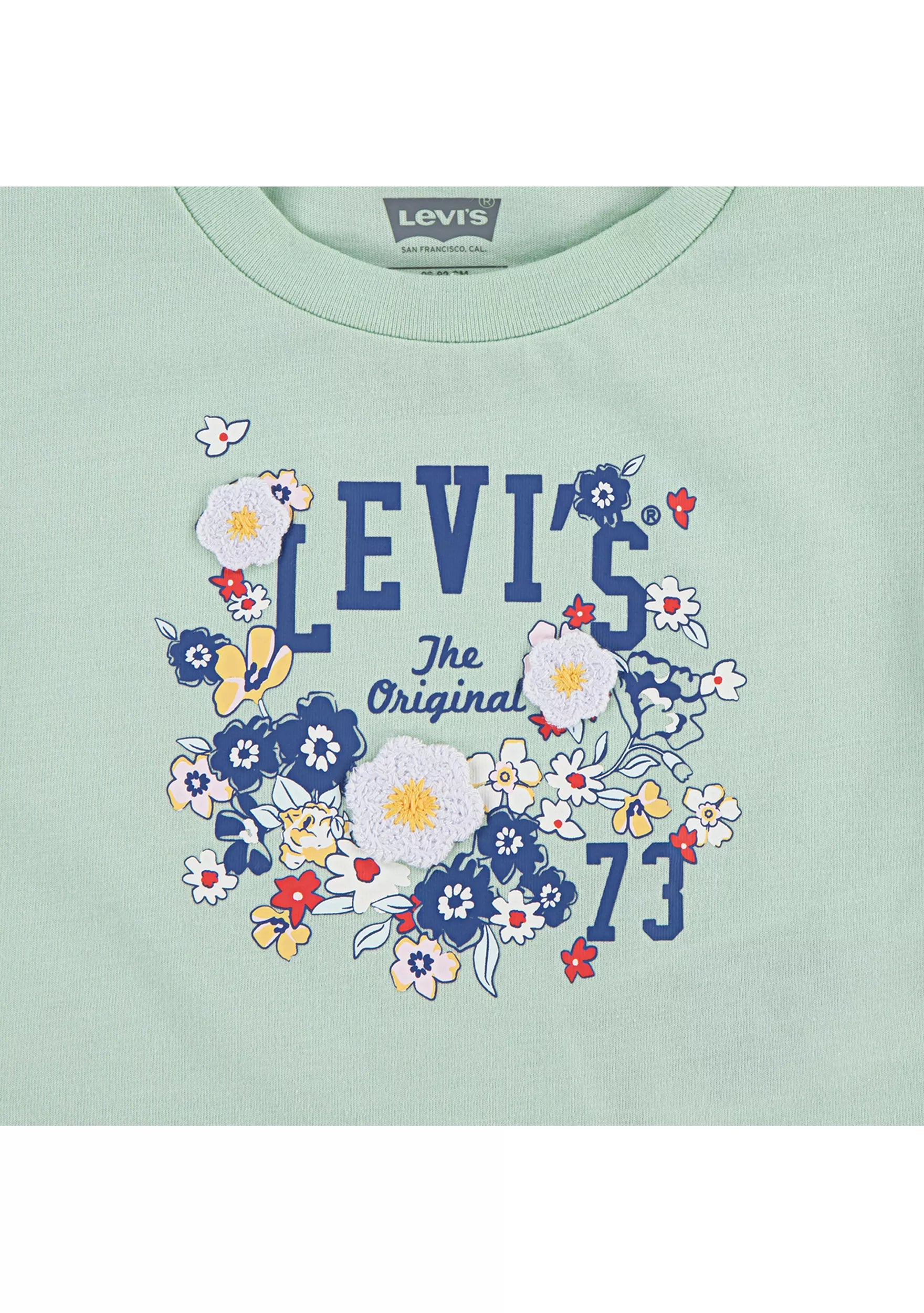 Levi's Graphic Flutter Sleeve T-Shirt and Denim Shorts Set
