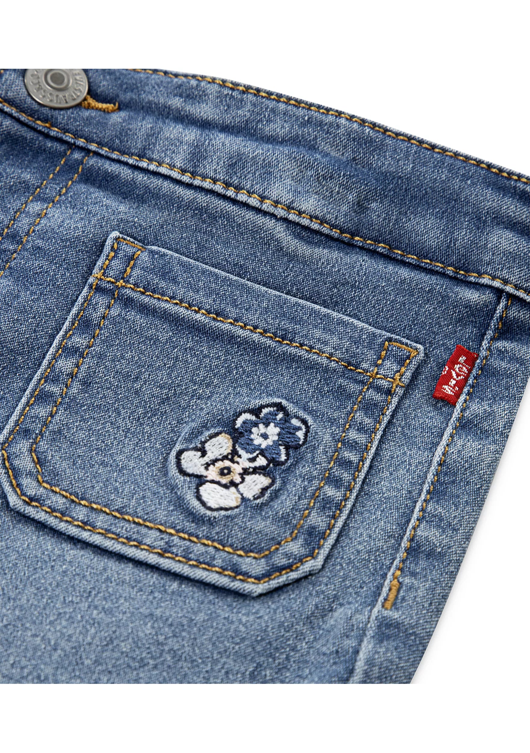 Levi's Graphic Flutter Sleeve T-Shirt and Denim Shorts Set