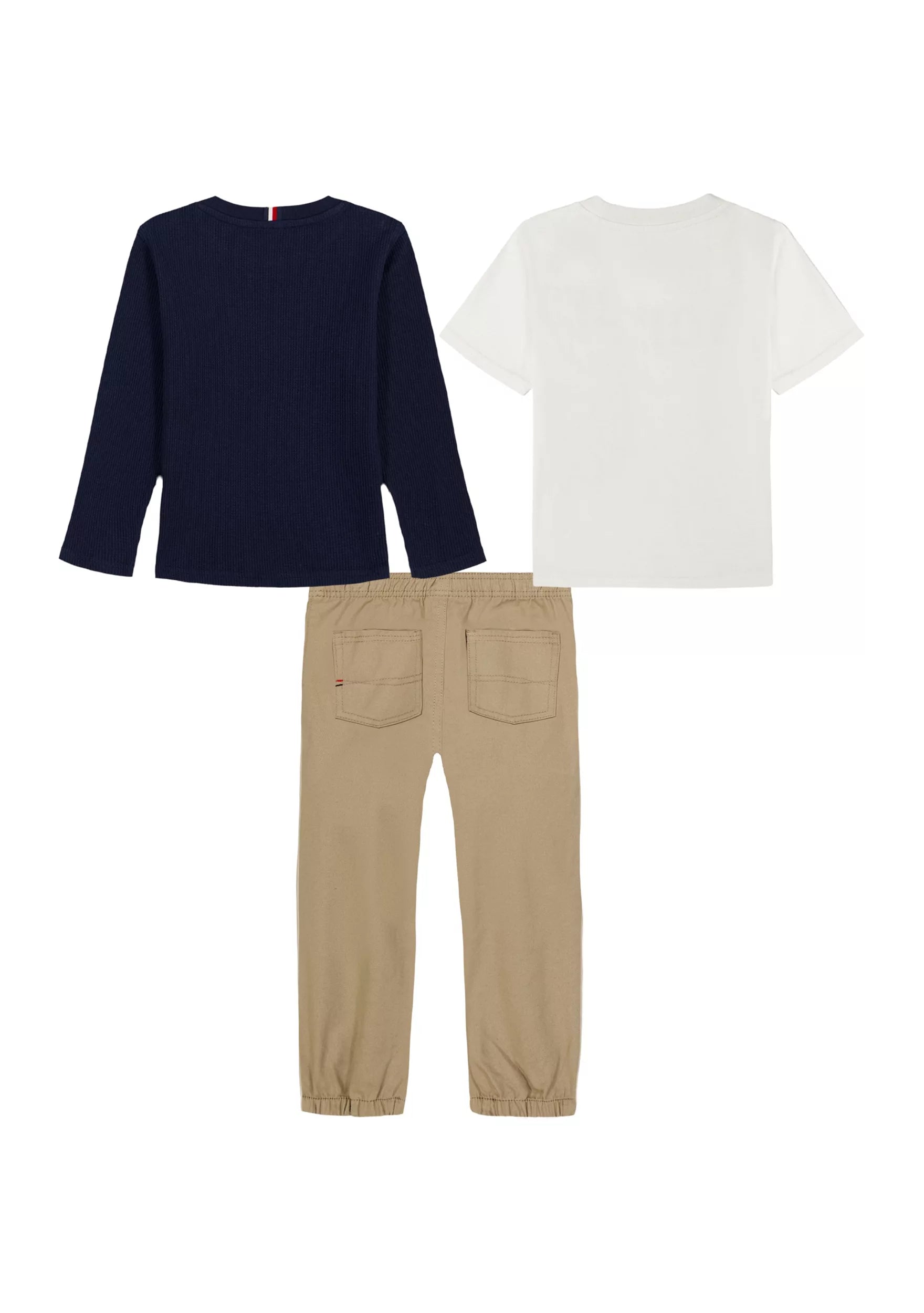Tommy Hilfiger Short Sleeve and Long Sleeve Tee with Jogger Set