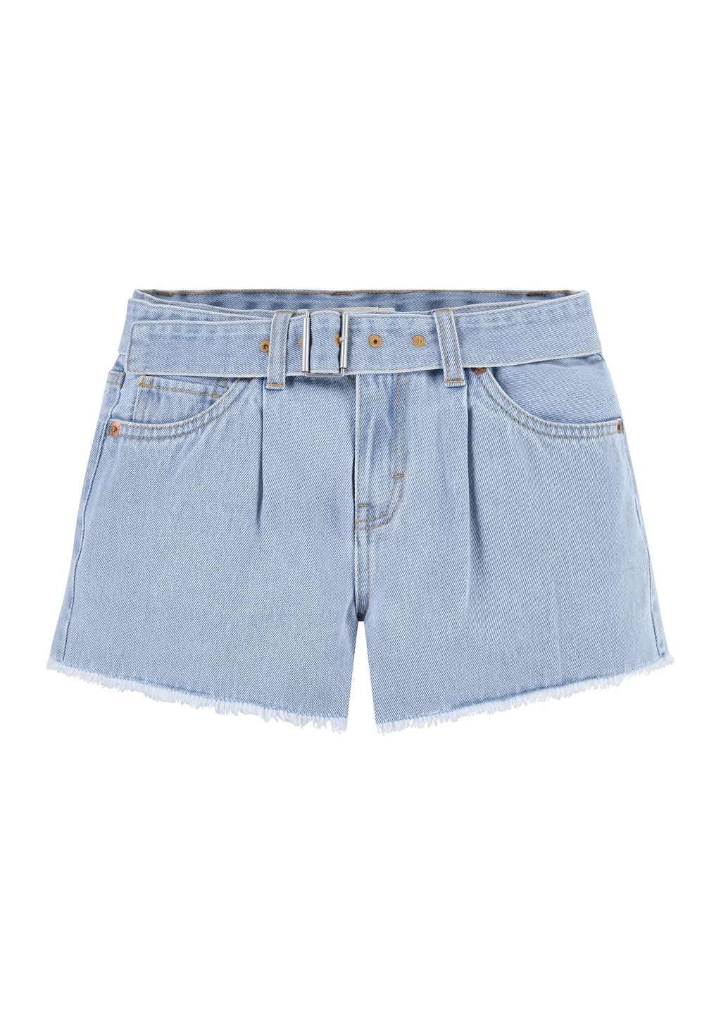 Levi's  Floral Oversized Tee & Denim Belted Shorts Set