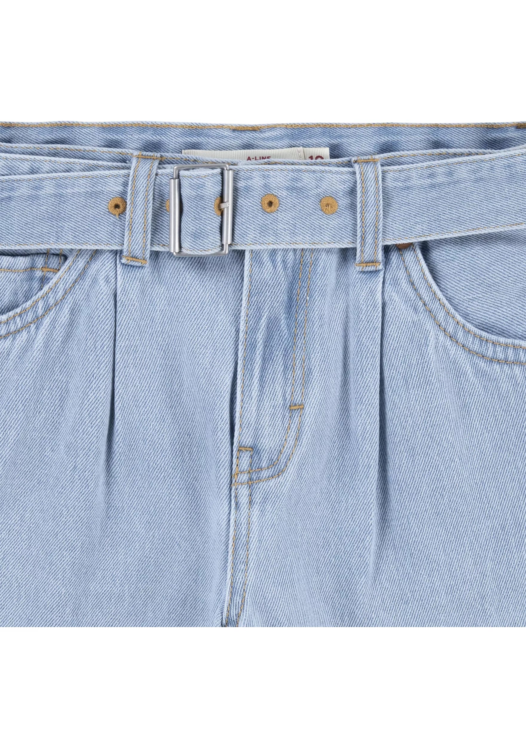 Levi's Butterfly Tee & Denim Belted Shorts Set