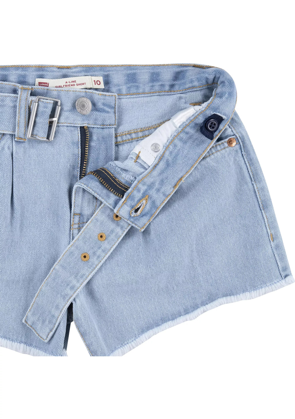 Levi's Butterfly Tee & Denim Belted Shorts Set