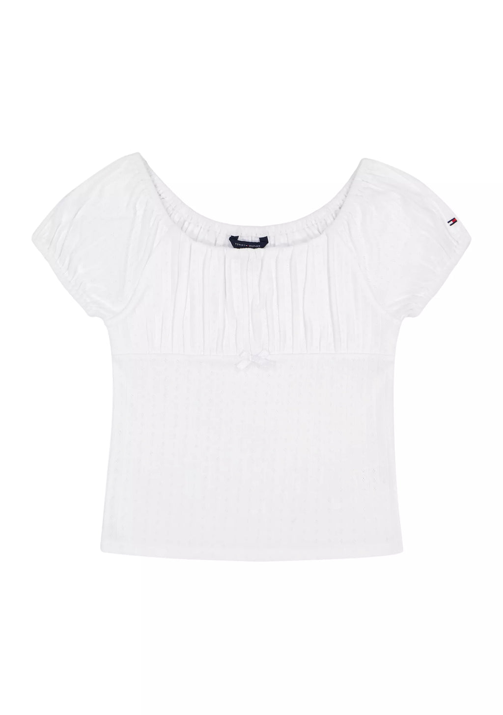 Tommy Hilfiger Puff Sleeve Cotton Top & Ditsy Printed Skort Set