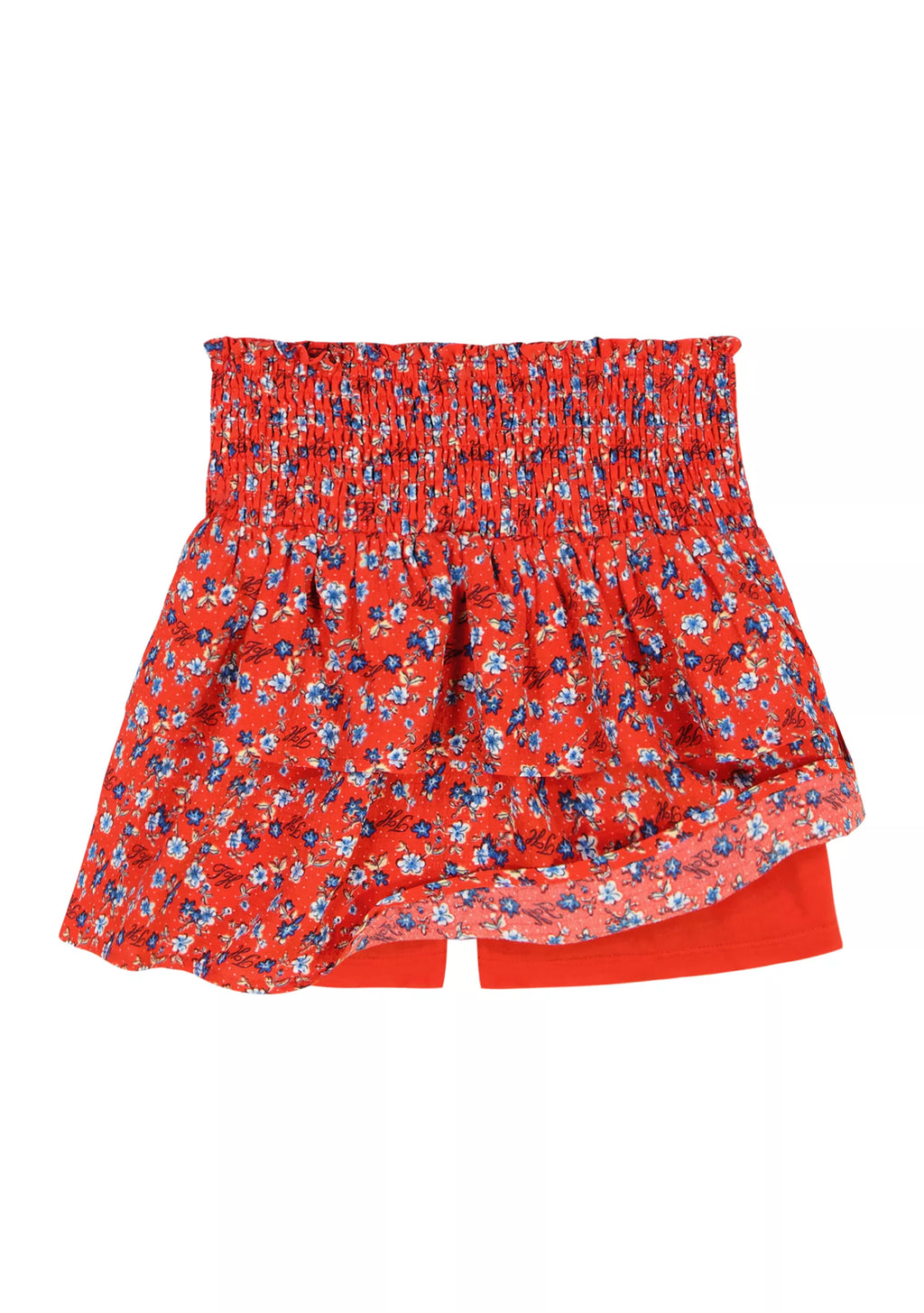 Tommy Hilfiger Puff Sleeve Cotton Top & Ditsy Printed Skort Set