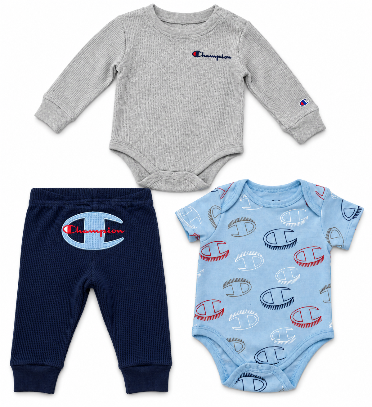 Champion Baby 3-Piece Bodysuit & Pants Set