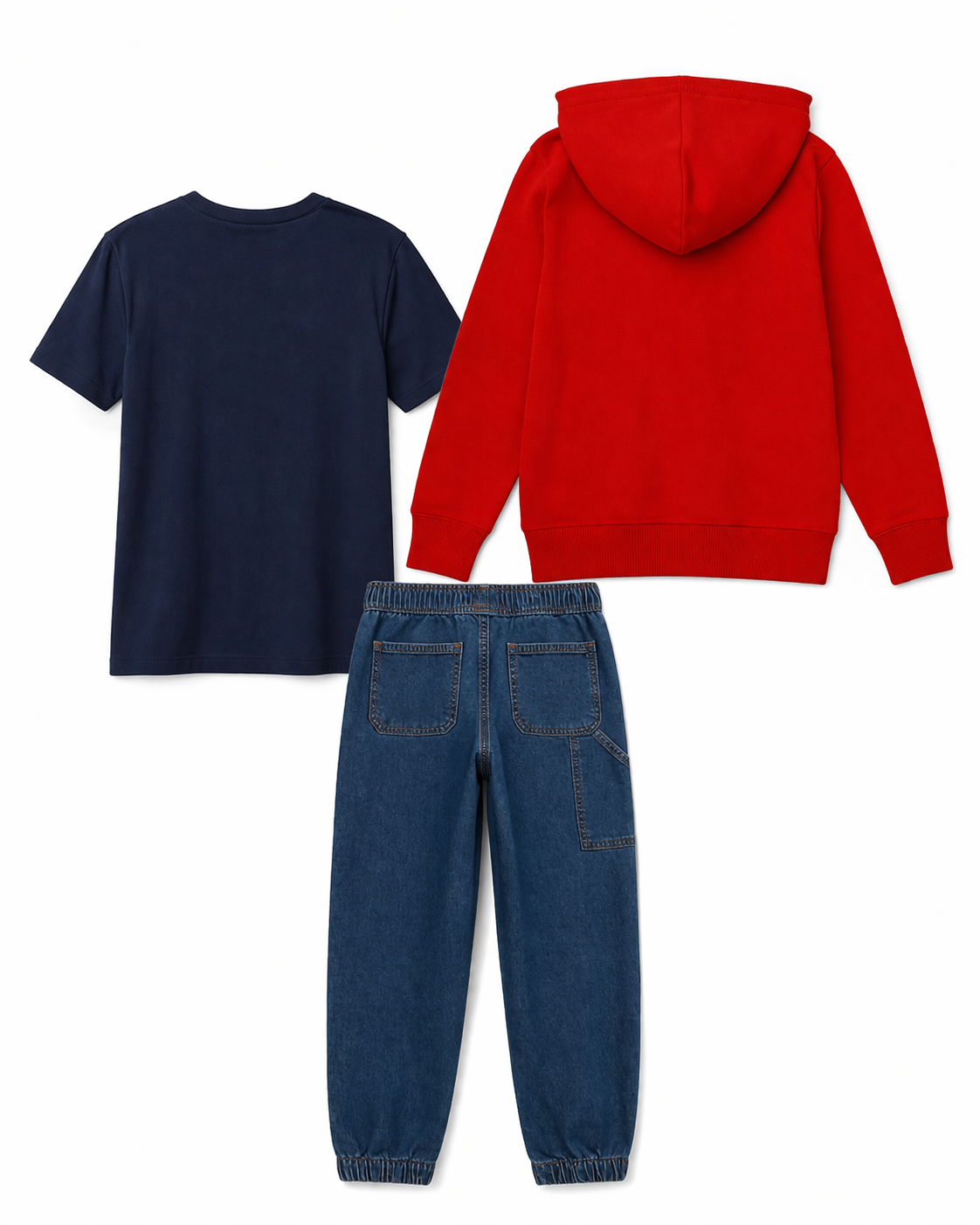 Gap Boys Full Zip Jacket, Logo T-shirt, Relaxed Pull-On Utility Joggers Set