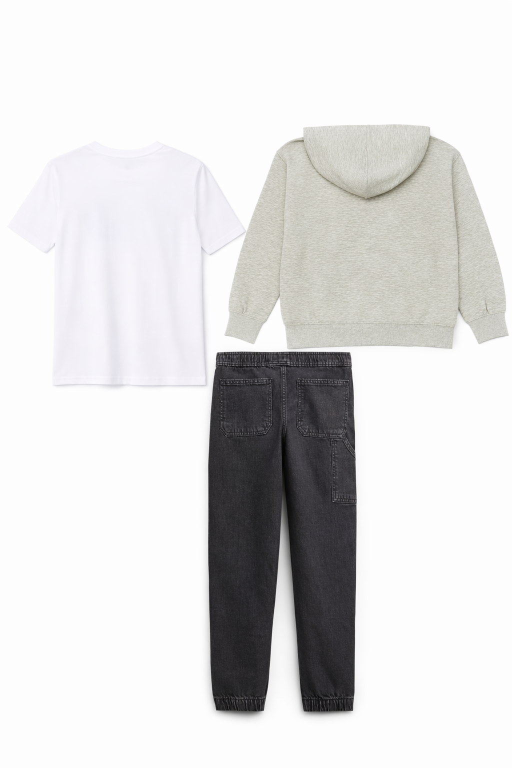 Gap Boys Full Zip Jacket, Logo T-shirt, Relaxed Pull-On Utility Joggers Set