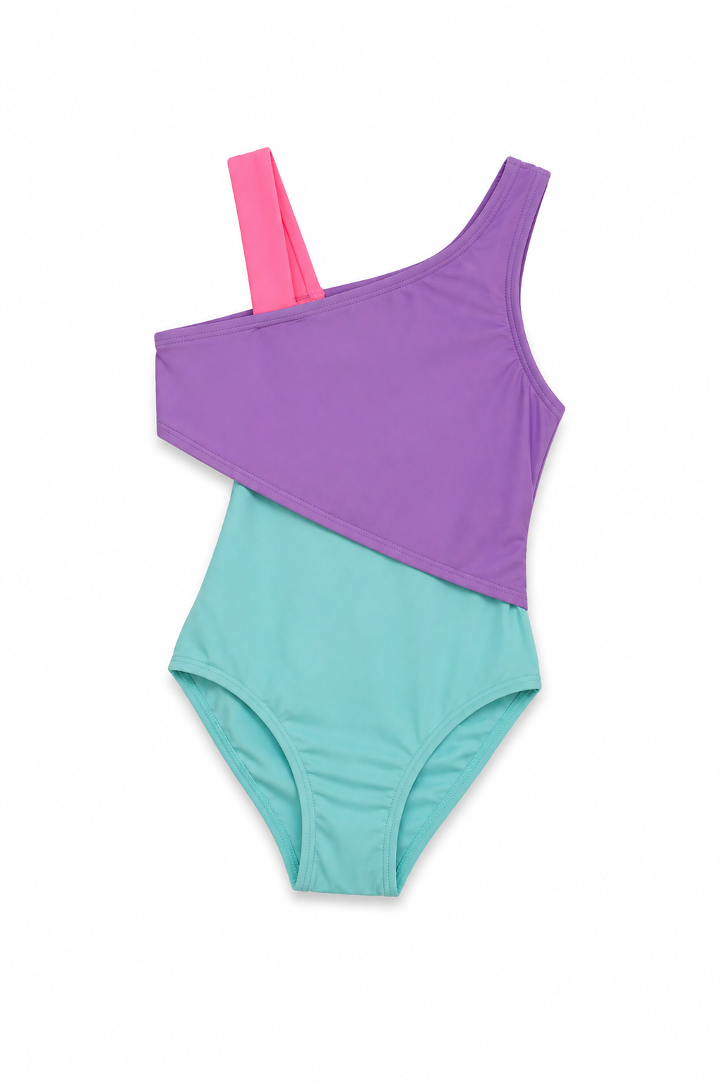 Reesy Chelly Color Pop One-Shoulder Swimsuit