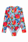 Guess Island Vibes Long Sleeve Swimsuit