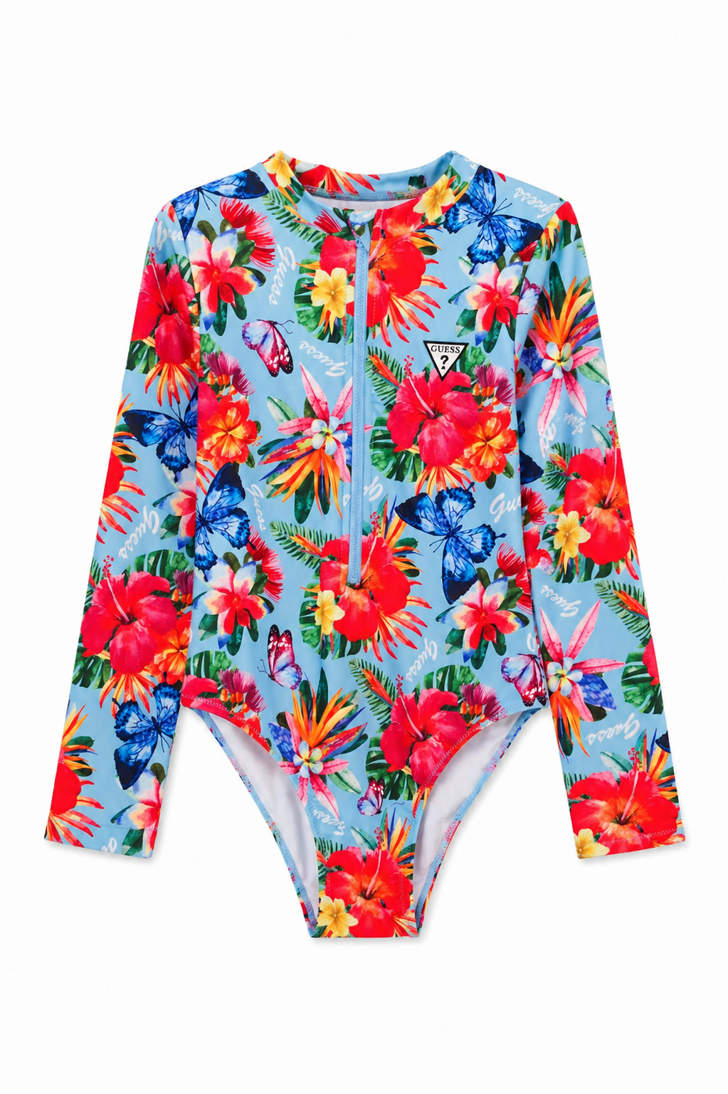 Guess Island Vibes Long Sleeve Swimsuit