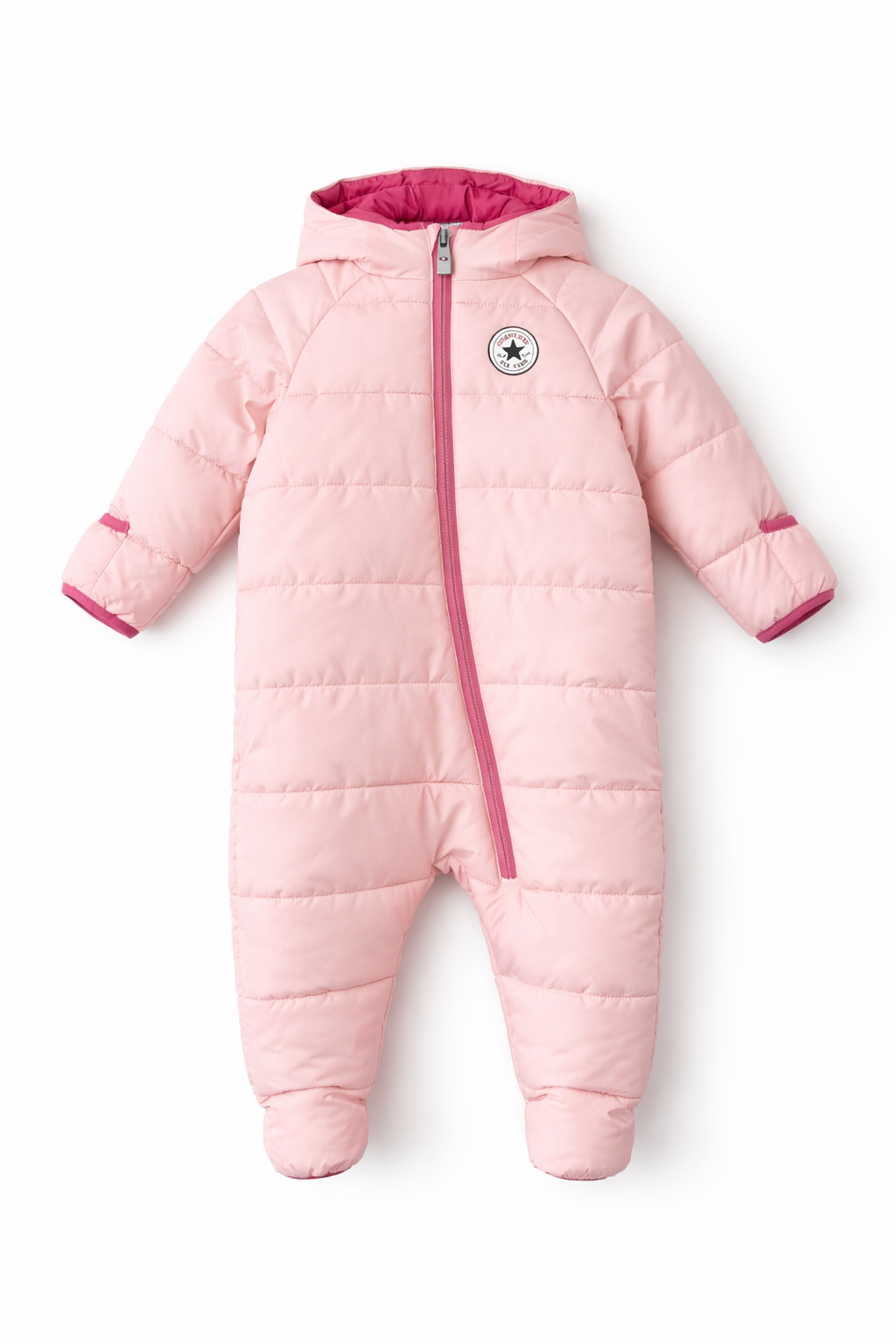 Converse Baby Pink Hooded Snowsuit