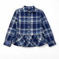 Polo Ralph Lauren Girls' Plaid Peplum-Hem Cotton Shirt