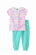 New Balance Girls Multicolor Logo Jogger Set