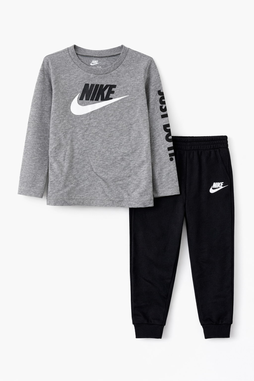 Nike Cotton T-shirt and Fleeced Joggers