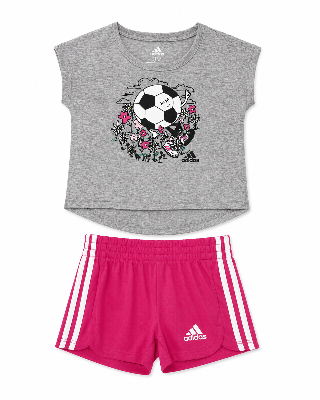 Adidas Graphic Tee & Mesh Short Set