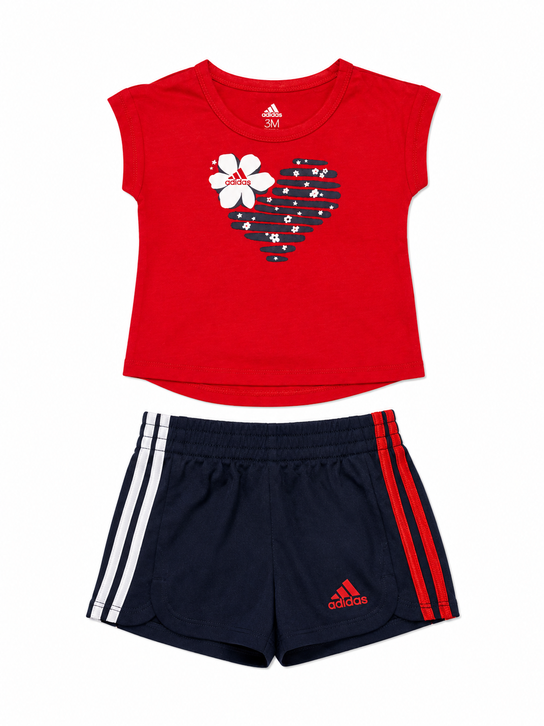 Adidas Graphic Tee & Mesh Short Set