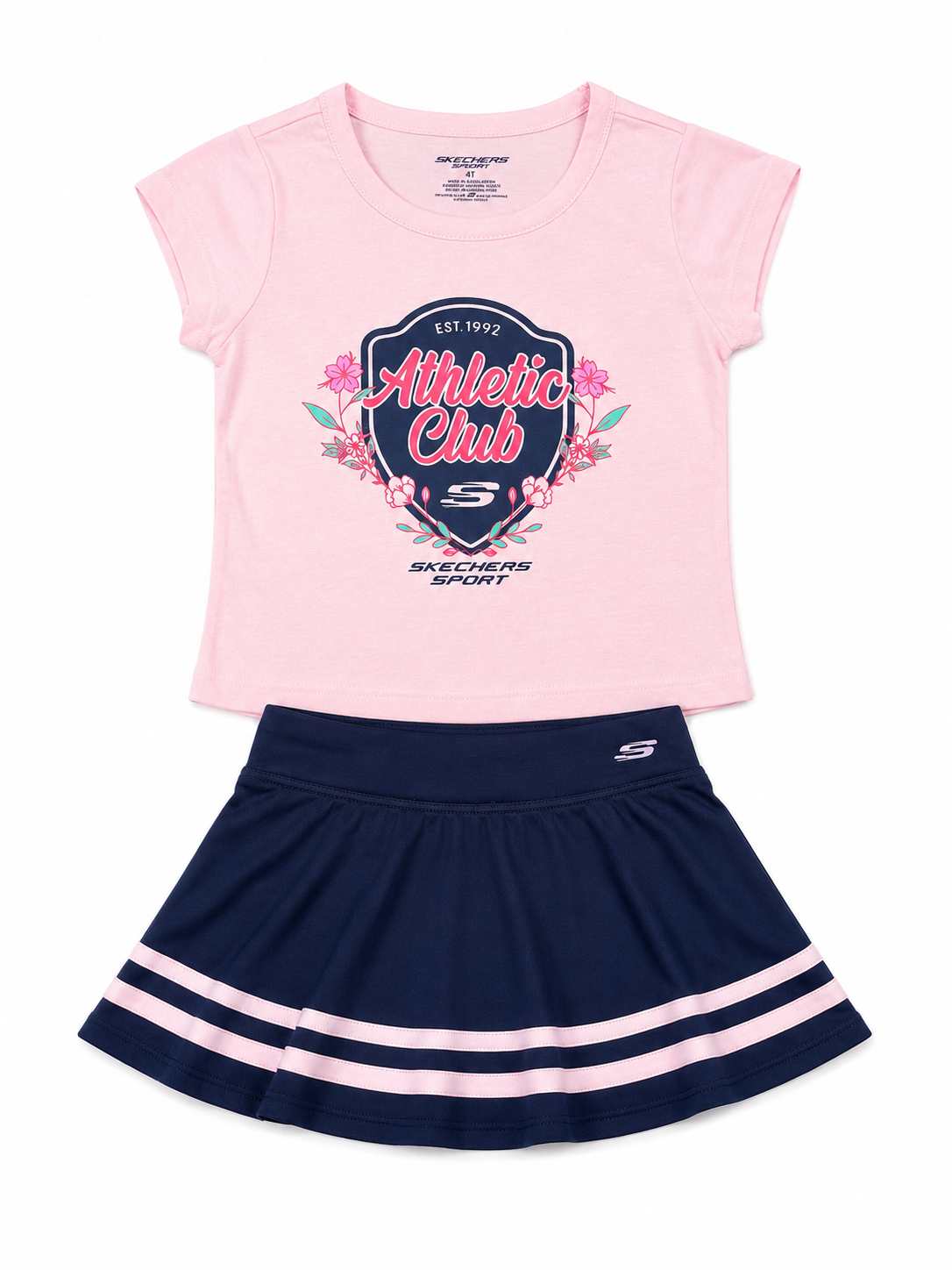 Skechers Girls Athletic Club Skort Set