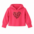 GAP Floral Heart Cropped Hoodie