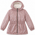 DKNY Reflective Logo Faux-Fur-Lined Hooded Jacket
