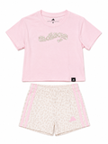 Adidas Crewneck T-Shirt and Printed Bike Shorts Set