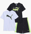 Puma 3-Piece Graphic T-Shirt & Shorts Set