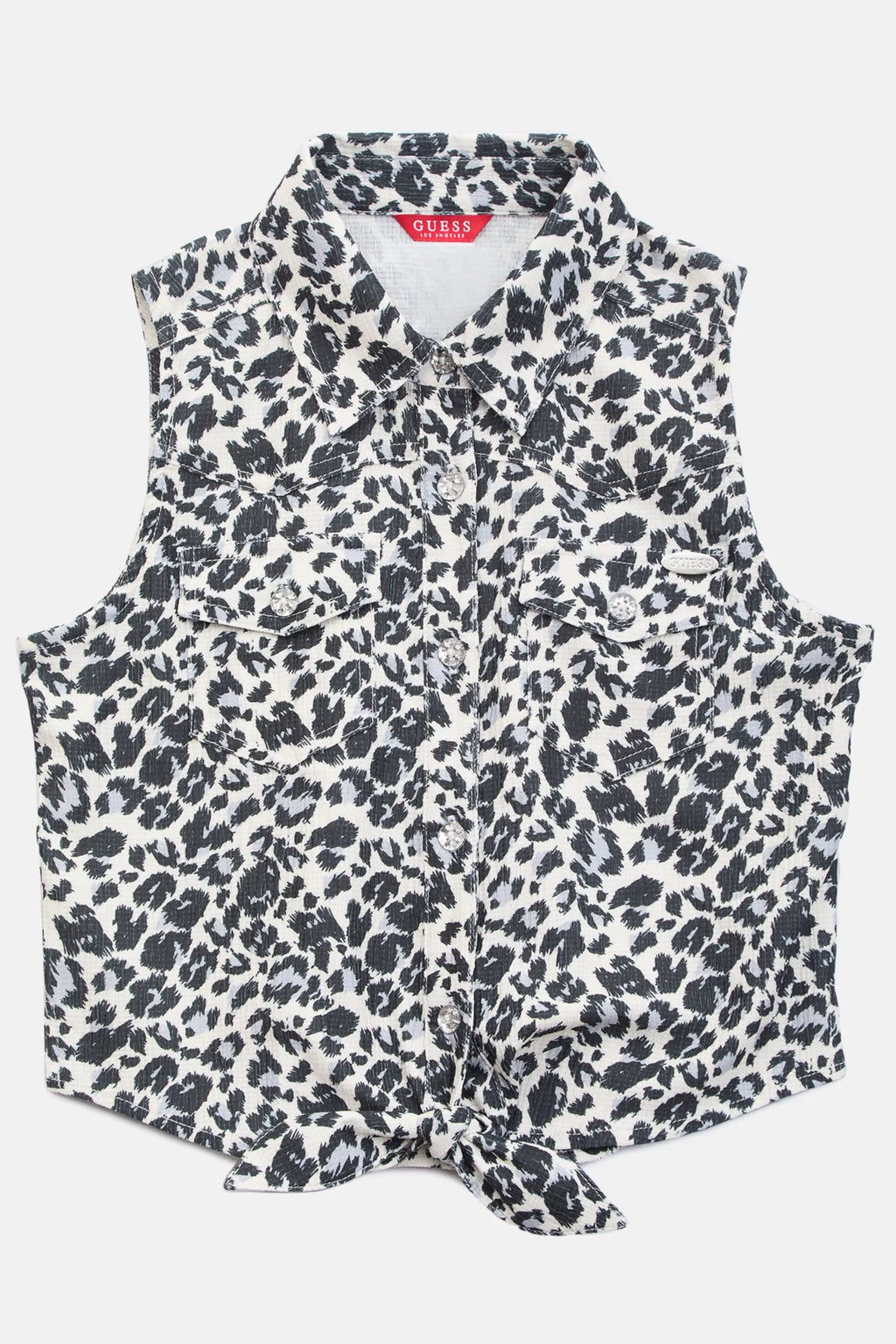 Patty Button-Up Leopard Shirt and Noel Layered Skirt