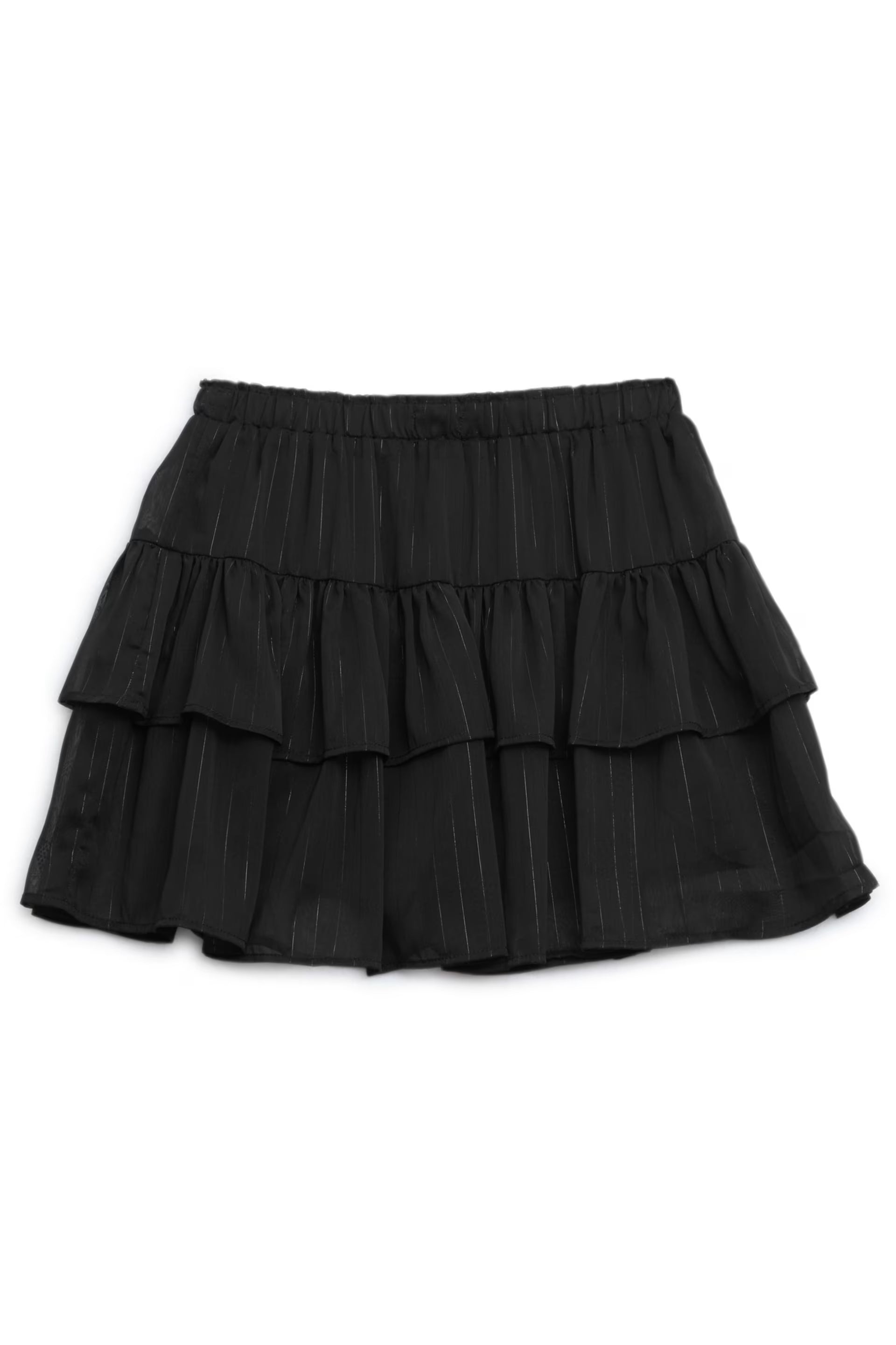 Patty Button-Up Leopard Shirt and Noel Layered Skirt
