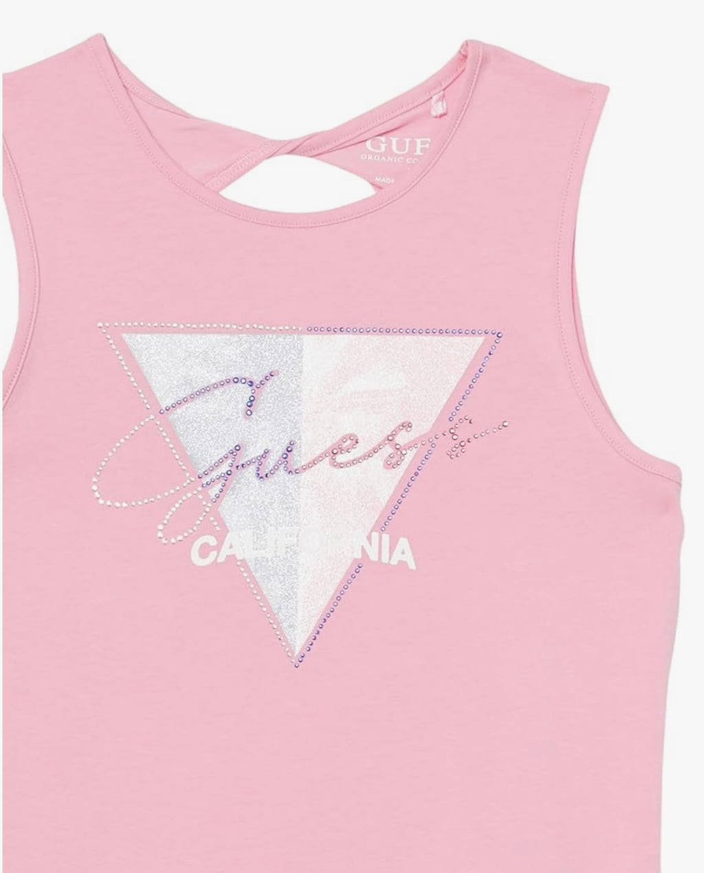 Guess Pink Triangle Denim Skort  Set