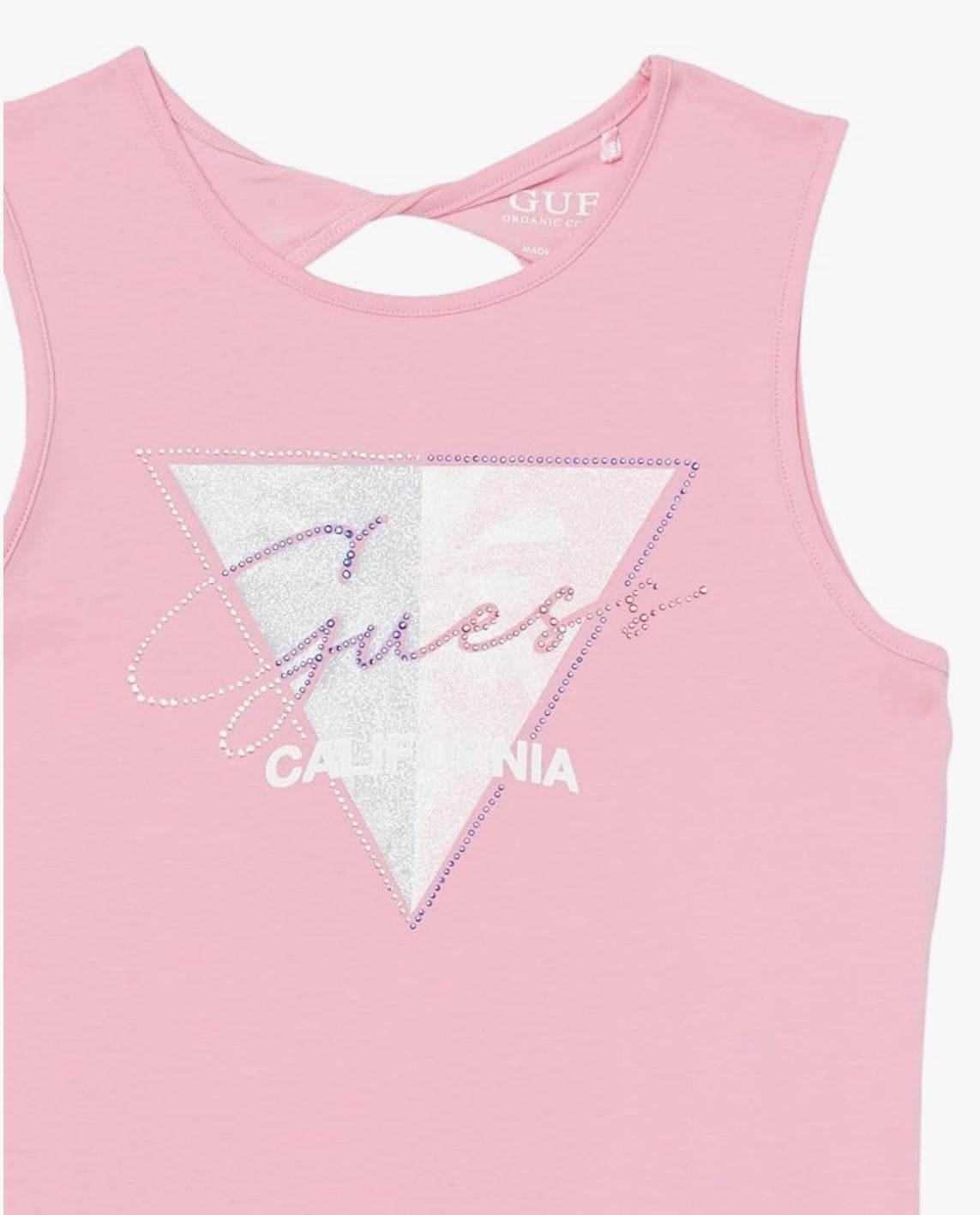 Guess Pink Triangle Denim Skort  Set