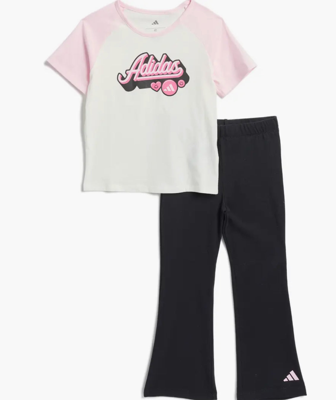 Adidas Kids' Varsity Graphic T-Shirt & Flared Leggings Set