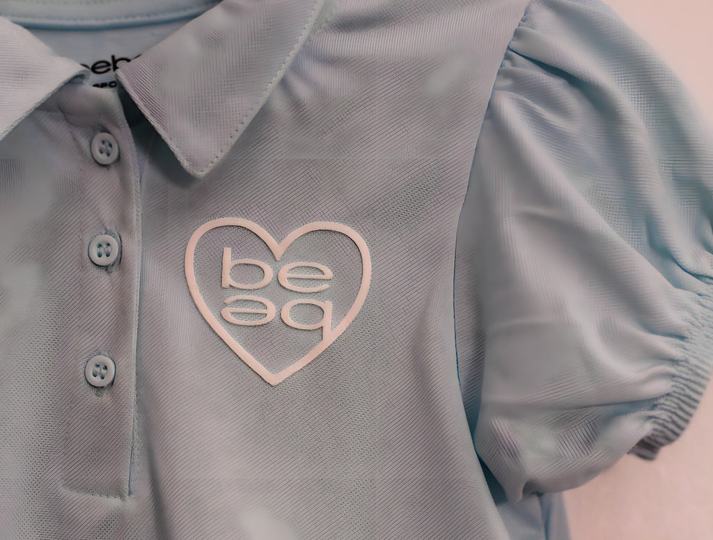 Bebe Girls Puff Sleeve Sporty Chic Dress