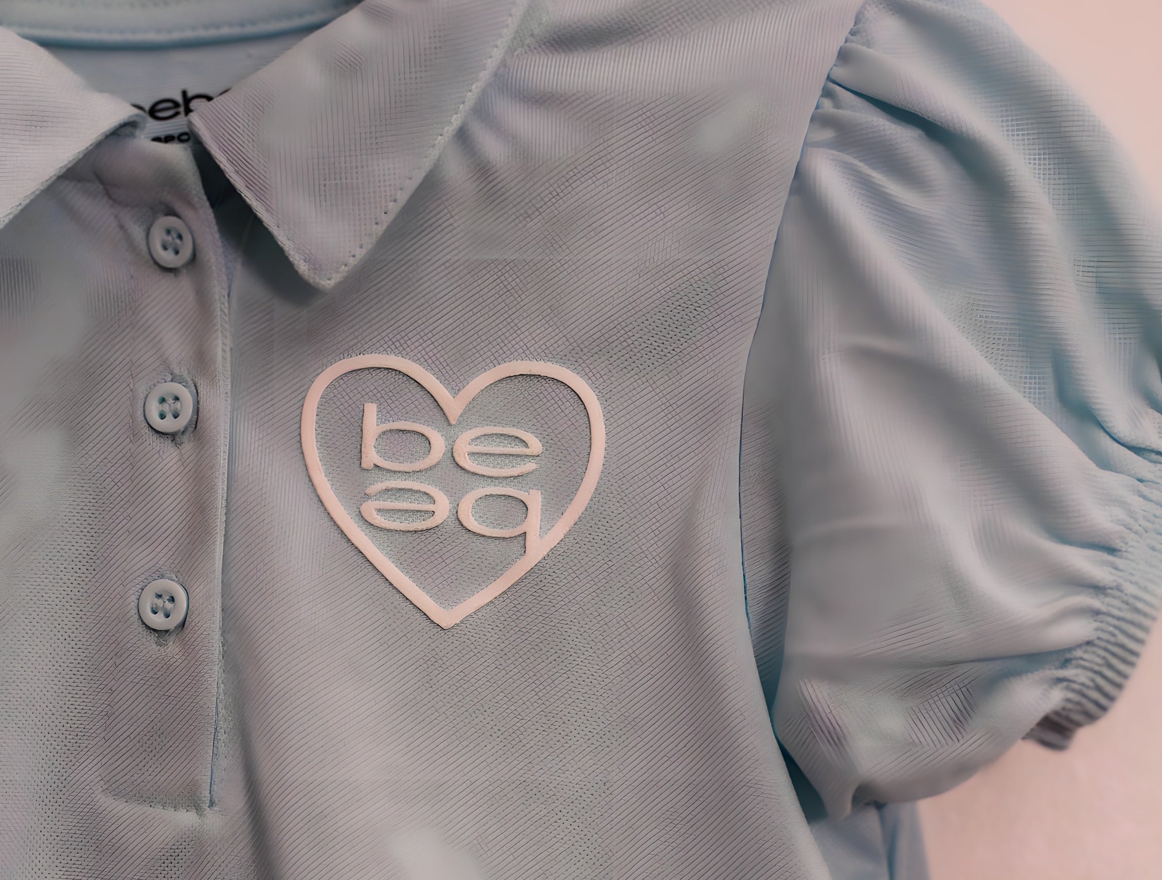 Bebe Girls Puff Sleeve Sporty Chic Dress