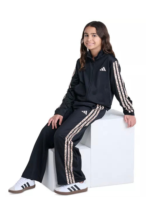 Adidas Leopard 3-Stripe Tricot Set
