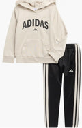 Adidas Logo Fleece Graphic Hoodie & Joggers Set